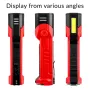 Bikight LED COB 600LM 180° Rotation Multifunctional Magnetic Flashlight USB Rechargeable Work Light Lanterna Hanging Lamp