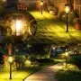 Elfeland Solar Tungsten Filament Lawn Light 21.5\ Tall LED Garden Spike Lamp IP65 Waterproof Rechargeable Solar Pathway Lighting