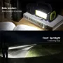 Bikight Solar Flashlight for Emergencies Search LED Solar Camping Lights Multifunctional Flashlight Power Bank