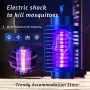 Elfeland Mosquito Zapper Lamp 360° Automatic Trapping Physical Electric Shock Mosquito Killer USB Plug In-model Summer Fly Swatter Insect Killer Light For Camping