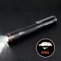 NICRON B22W LED Pocket Pen Light 120 Lumens Portable Zoomable Flashlight with Clip for Inspection Outdoor Camping Flashlight 2pcs AAA Penlight