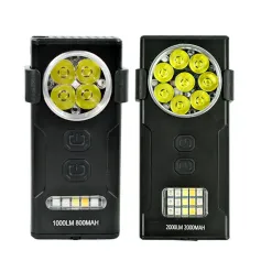 Ultra Bright Mini Rechargeable Tèt dirije Clip-on Cap limyè Waterproof Headlamp pou lapèch kan