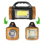 Solar Charging Powerful Spotlight With Strong Light Outdoor LED Flashlight Large Capacity Lithium Battery With Power Bank Function Portable Rechargeable Lamp Searchlight