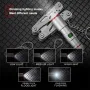 300LM Powerful EDC LED Keychain Flashlight With Battery Rechargeable Mini Torch Portable Work Light with Magnet Back Clip, Alloy Chain