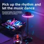 Elfeland Saturn Planet Style RGB Ambient Table Lamp Remote Control Music Sync USB Rechargeable Wine Bottle Decorative Mood Lighting for Home Gaming Room