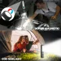 BIKIGHT Rechargeable Flashlights Super Bright Small Pocket Magnetic Flashlight, 8 Modes LED Tactical Flash Light, Dual Button Powerful Flashlight for Camping