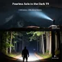Warsun T9pro 1300LM Ultra-Bright Flashlight EDC Blade Portable Aluminum Alloy Torch with Red Laser & UV Light for Outdoor Lighting