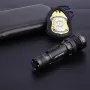 Jetbeam M37 MAX 5000LM High Performance Tactical Flashlight With 3 Tail Buttons with 21700 Battery USB Rechargeable EDC Torch Light for Hiking Camping Self-protection