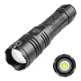 BIKIGHT XHP70 1500LM 300m ultraheldere, sterke zaklamp, krachtige LED-zaklamp, type C, oplaadbaar, telescopisch zoomobjectief