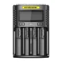 NITECORE UMS4 USB Battery Charger LCD Screen Smart Charging For 26650 18650 21700 UMS2 16340 18350
