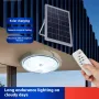 50W Solar Ceiling Light Home Indoor Lighting Living Room Outdoor Super Bright LED Hanging Light Remote Control Outdoor Garden Lamp