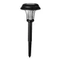 Solar Powered Mosquito Killer Lawn Light Outdoor Zapper IP65 Waterproof UV Attraction & Electric Grid for Garden