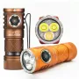 SKILHUNT EC200S-Mini XP-G4 + NiCHIA 519A 6500K + 3000K 2100+570 Lumens Dual Channel USB-C Rechargeable Powerful EDC Flashlight High CRI Warm White Light IPX8 Waterproof