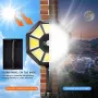 168COB Solar Motion Sensor Wall Light with 360° Rotation Remote Control IP65 Waterproof Outdoor Security Floodlight
