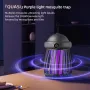 USB Rechargeable Mini UV Mosquito Killer Lamp 360° Coverage 3000V Electric Grid Dual UV & Night Light Modes Portable Indoor/Outdoor Zapper