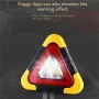 BIKIGHT Solar Emergency Triangular Roadside Warning Light USB Super Bright LED Work Lights for Car Repairing Camping Hiking Hunting
