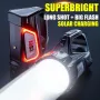 WARSUN DA03 Solar Rechargeable Energy Camp Flashlights ABS Portable Waterproof Torch Work Light Outdoor Hiking Camping Searchlight