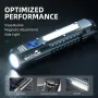 WARSUN Rechargeable Flashlight 1900 Lumens 5500 Mah Super Bright Magnet Flash Light Powerful Handheld LED Portable Waterproof Flashlight