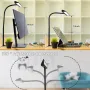 LED Desk Lamp with Clamp 25 Lighting Modes Eye-Caring USB Powered Flexible Gooseneck Adjustable Color and Brightness Timer Function Energy Efficient for Office Home Reading Study