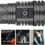 BIKIGHT XHP70 1500LM 300m ultraheldere, sterke zaklamp, krachtige LED-zaklamp, type C, oplaadbaar, telescopisch zoomobjectief