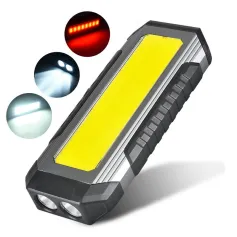 Powerful XPE LED+COB Dual Light Sources Work Light 4000mAh Power Bank Flashlight TYPE-C Rechargeable With Magnet Outdoor Camping Emergency Lantern