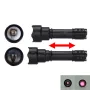 T20 LED Tactical Flashlight Infrared IR 850nm/940nm Night Vision Zoomable Torch with 18650 Battery IPX6 Waterproof Lantern