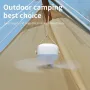 Portable Ceiling Fans 7200mAh Outdoor Camping Fan with Remote Control LED Lighting Tent Ventilator Cooler Rechargeable Electric Fan