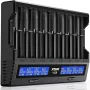 XTAR VC8 21700 18650 Intelligent Battery Charger Type-C Fast Charging Smart Charger LCD Display Li-ion IMR Ni-MH Ni-Cd AA AAA C 16340 26650 14500 18650 Flashlight Cells Charger