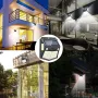 ARILUX 260LED Outdoor Solar Light IP65 Waterproof Motion Sensor Solar Light Garden Courtyard Passage Security Lighting Black