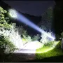 Đèn pin siêu sáng 3000LM, cốc đèn lớn, đèn pin ngoài trời có màn hình điện tử, tiêu cự cố định