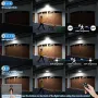 146LED Solar Flood Light with Motion Sensor Split Design 3 Modes Outdoor Security Lighting IP65 Waterproof Remote Control