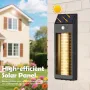 Elfeland LED Motion Sensor Solar Wall Light Waterproof Dual White & RGB Wash 400lm Front Door Decoration Solar Lamp