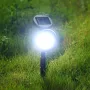 4LED Spotlight Lawn Solar Spotlight 600mAh Lithium Battery Outdoor Solar Power Lamp with Automatic On Off Sensor Waterproof Garden Lamp