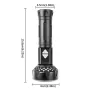 9* LEDs Long-Range Strong Spotlight With COB Side Floodlight With 26650 Battery Digital Display Type-C USB Rechargeable LED Flashlight Magnetic Attraction High-Intensity Camping LED Torch Thorwer Searching Light