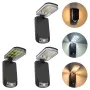 Elfeland Solar Powered Outdoor Wall Light Remote Control Waterproof 3 Lighting Modes Energy Saving Balcony Garden Decoration Light