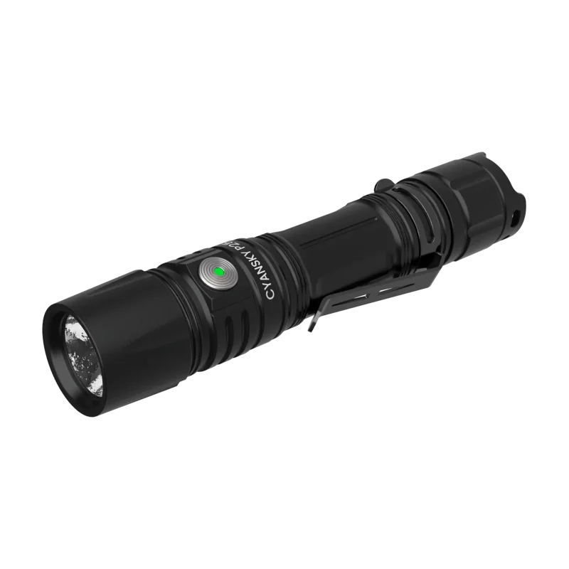 CYANSKY P25 V2.0 3600lm Pale Silver Micro-arc Oxidation Outdoor Floodlight Flashlight 18650 EDC LED Torch EDC Survival Tools