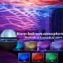 LED Ocean Wave Projector LED Night Light USB Rechargeable Ripple Atmosphere Lamp for Bedroom, Home Theater, Room Decoration, Holiday Gift, Wedding