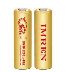 [USA Direct] 200Pcs IMREN 40A High Power 20700 Battery 3200mah 3.7V Rechargeable Lithium-ion Cells Flashlights RC Toys Home Tools Batteries