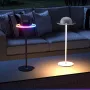 Elfeland Saturn Planet Style RGB Ambient Table Lamp Remote Control Music Sync USB Rechargeable Wine Bottle Decorative Mood Lighting for Home Gaming Room