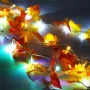 Battery Powered 1.65M 10LEDs Fall Leaves Shaped Indoor Fairy String Light For Christmas 