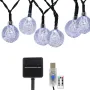 9.5m USB+Solar Powered 50 LED String Light Outdoor Garden Path Yard Waterproof Decor Lamp