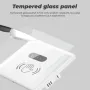 Wall Smart Light Switch Infrare IR Sensor No Need Touch Glass Screen Panel Electrical Power On Off Lamp