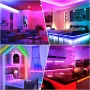 RGB Bluetooth LED Light Strip Smart Atmosphere Light Indoor 24V EU Plug With 44-Key Remote Control for TV Wall Computer Room Bedroom