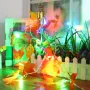 Battery Powered 1.65M 10LEDs Fall Leaves Shaped Indoor Fairy String Light For Christmas 