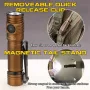 SKILHUNT M200 V4 1900 Lumens Powerful USB Rechargeable Flashlight Outdoor Adventure Gear Long Battery Life High Power LED Torch Magnetic Work Lamp Camping Light