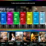 Elfeland RGB 16-Color Fancy LED Jellyfish Lamp Aquarium Remote Control USB Table Night Light Children's Gift Lighting for Home Bedroom Decor