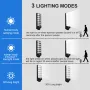 50W Outdoor Solar Street Light with Motion Sensor Light Sensor IPX4 Waterproof 3 Light Modes LED Floodlight