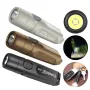 TUNENGE S15 650LM Mini Porable LED Keychain Flashlight USB Rechargeable Pocket Light Waterproof Emergency Outdoor Camping Fishing Lighting