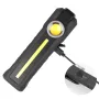 Magnetic COB Work Light With UV / Yelllow Auxiliary Light, USB Rechargeable Portable LED Flashlight 4 Lighting Modes Emergency Handle Torch Repair Lamp