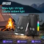 مصباح يدوي SEEKNITE EV15S 1000 لومن EDC مزود بسلسلة مفاتيح وضوء الأشعة فوق البنفسجية 365 نانومتر وإضاءة جانبية ملونة وشحن من النوع C ومصباح LED صغير فائق السطوع ومشبك ومصباح RGB وفانوس جيب
